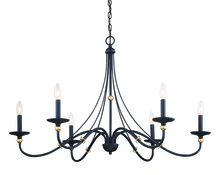  1046-677 - 6 LIGHT CHANDELIER