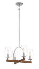  1064-699 - 4 LIGHT CONVETIBLE CHANDELIER / SEMI FLUSH