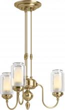  22657-CH03-BGL - ARTIFACTS® 3 LIGHT CHANDELIER - 3 CORDS