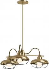  23662-CH03-BGL - MODERN FARM 3 LIGHT CHANDELIER