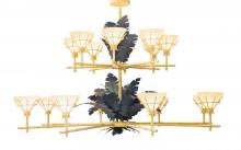  119770 - 96" Wide Tiki 16 LT Two Tier Chandelier