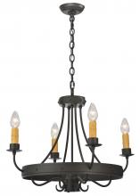  112633 - 25"W Franciscan 4 LT Chandelier