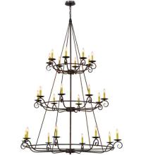  115255 - 60"W Estrella 24 LT Three Tier Chandelier