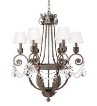  115984 - 26" Wide Antonia 6 Light Chandelier