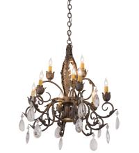  116318 - 26"W New Country French 9 LT Chandelier