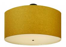  117334 - 48"W Cilindro Beige Textrene Semi-Flushmount