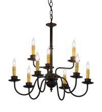  118938 - 22"W Ean 2 Tier 9 LT Chandelier