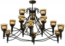  120749 - 58" Wide Aspen 15 Light Chandelier