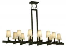  136572 - 54" Long Dante 12 Light Oblong Chandelier