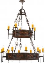  145918 - 48"W Toscano 15 LT Two Tier Chandelier