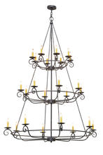  151278 - 60"W Estrella 24 LT Three Tier Chandelier