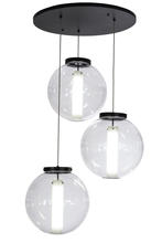  152074 - 34"W Bola Cilindro 3 LT Cascading Pendant