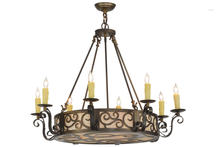  153447 - 36"W Delano 8 LT Chandelier