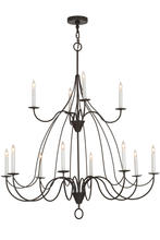  154070 - 48"W Polonaise 12 LT Two Tier Chandelier