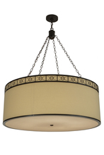  154651 - 42"W Cilindro Circle X Textrene Pendant