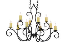  155536 - 48"L Clifton 10 LT Chandelier