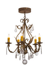  159601 - 24"W French Elegance 5 LT Chandelier