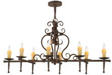  160713 - 48"L Monica 8 LT Oblong Chandelier