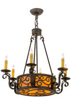  161588 - 26" Wide Delano 6 Light Chandelier