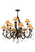  161602 - 42"W Slenderleaf 12 LT Chandelier