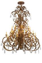  168059 - 60"W Serratina 32 LT Chandelier