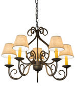  183696 - 24" Wide Jenna 5 Light Chandelier