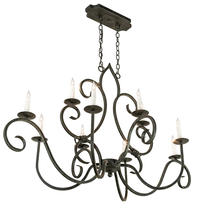  210724 - 48" Long Clifton Oval 10 Light Chandelier