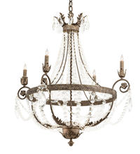  212391 - 34" Wide Antonia 4 Light Chandelier