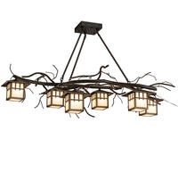  219670 - 51" Long Winter Solstice 6 Light Oblong Chandelier