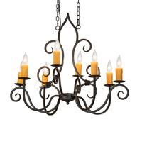  231962 - 36" Long Clifton 8 Light Oblong Chandelier