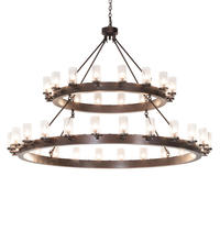  232940 - 72" Wide Noziroh Ring 40 Light Two Tier Chandelier