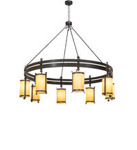  243019 - 82" Wide Beartooth 8 Light Chandelier