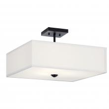  43693BK - Semi Flush 3Lt