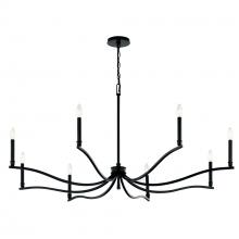  52697BK - Chandelier 8Lt