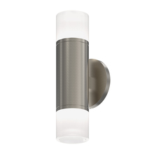  3053.13-GN25-GN25 - 3" Two-Sided LED Sconce w/Etched Glass Trims and 25? Narrow Flood Lens