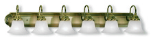  1006-01 - 6 Light Antique Brass Bath Light