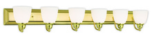  10506-02 - 6 Light Polished Brass Bath Light