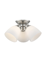  13664-91 - 3 Light Brushed Nickel Ceiling Mount