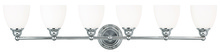  13666-05 - 6 Light Polished Chrome Bath Light