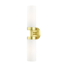  15072-12 - 2 Lt Satin Brass ADA Vanity Sconce