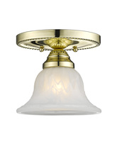  1530-02 - 1 Light Polished Brass Ceiling Mount