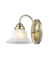  1531-01 - 1 Light Antique Brass Bath Light