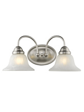  1532-91 - 2 Light Brushed Nickel Bath Light