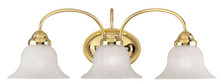  1533-02 - 3 Light Polished Brass Bath Light