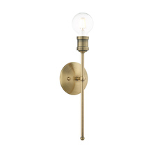  16711-01 - 1 Lt Antique Brass Wall Sconce