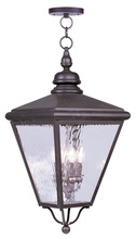  2037-07 - 4 Light Bronze Outdoor Chain Lantern