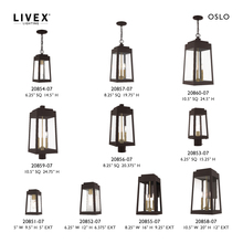  20855-07 - 3 Lt Bronze Outdoor Wall Lantern