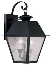  2165-04 - 2 Light Black Outdoor Wall Lantern