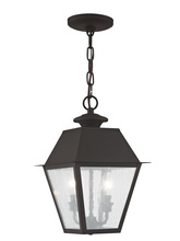  2167-07 - 2 Light Bronze Outdoor Chain Lantern