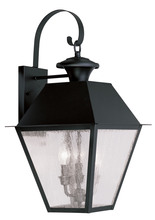  2168-04 - 3 Light Black Outdoor Wall Lantern